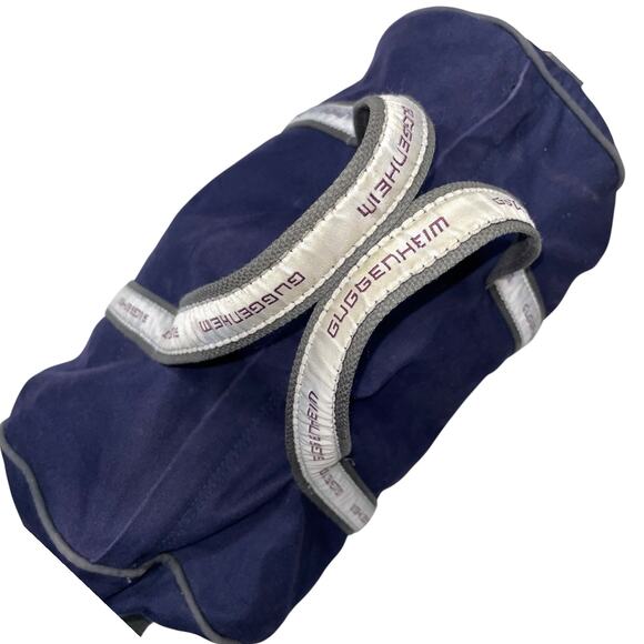 Guggenheim Scarborough & Tweed  Navy Blue Canvas Duffle Weekender Bag - Picture 6 of 9